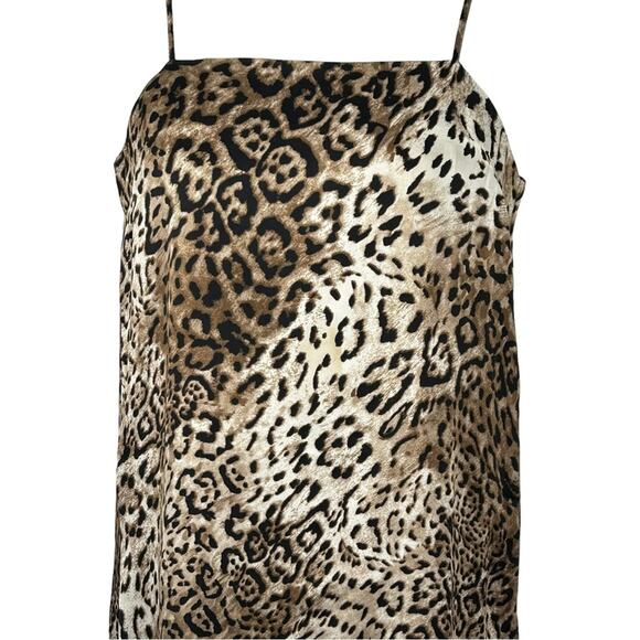 Isalis Jaguar Print Slip Dress – Sexy Animal Print Mini Dress Size Medium - Picture 6 of 14